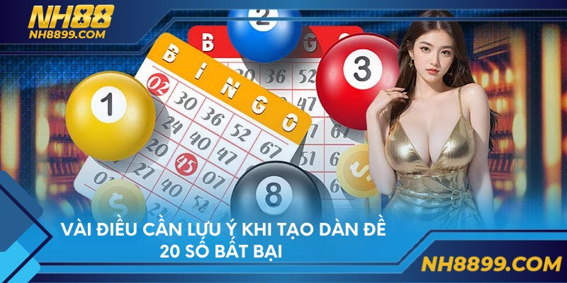 Vài điều cần lưu ý khi tạo dàn đề 20 số bất bại